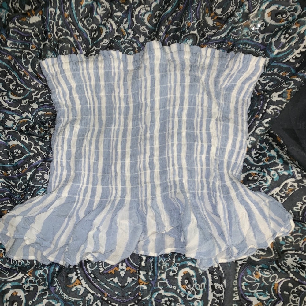 american eagle striped tube top